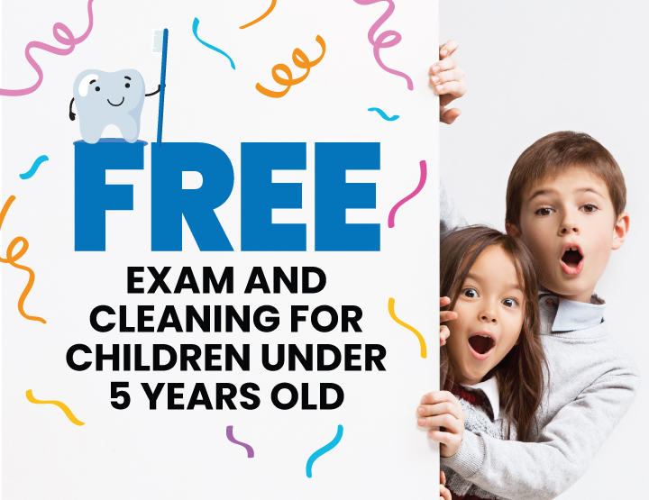 free child exam and cleaning in calgary
